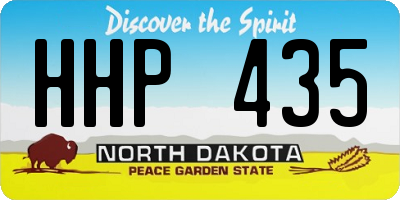 ND license plate HHP435