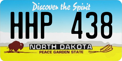 ND license plate HHP438