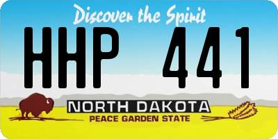 ND license plate HHP441