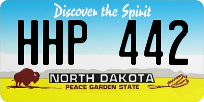 ND license plate HHP442