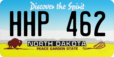 ND license plate HHP462