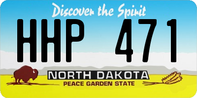 ND license plate HHP471