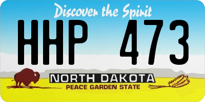 ND license plate HHP473