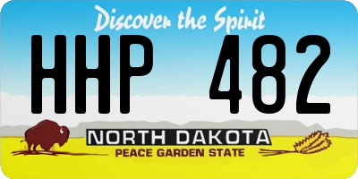 ND license plate HHP482