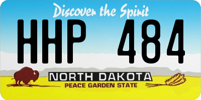 ND license plate HHP484