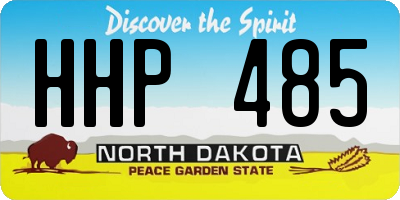 ND license plate HHP485