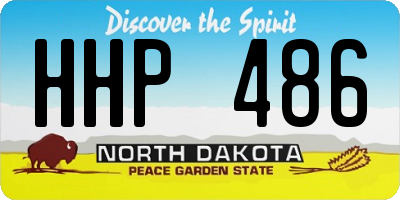 ND license plate HHP486