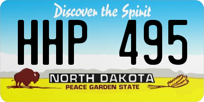 ND license plate HHP495