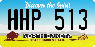 ND license plate HHP513