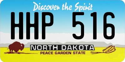 ND license plate HHP516