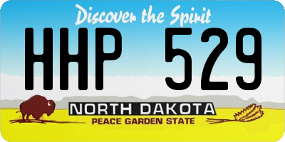 ND license plate HHP529