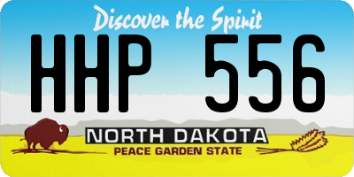 ND license plate HHP556
