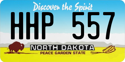 ND license plate HHP557