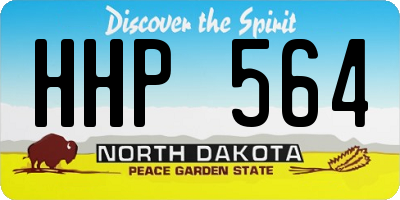 ND license plate HHP564