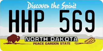 ND license plate HHP569