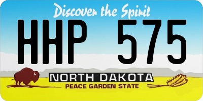 ND license plate HHP575