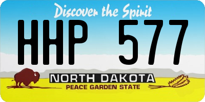 ND license plate HHP577