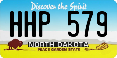 ND license plate HHP579