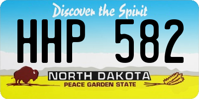 ND license plate HHP582