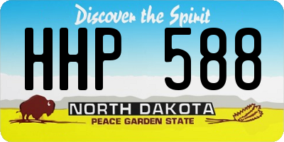 ND license plate HHP588