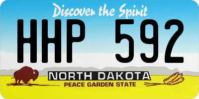 ND license plate HHP592