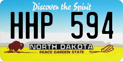 ND license plate HHP594