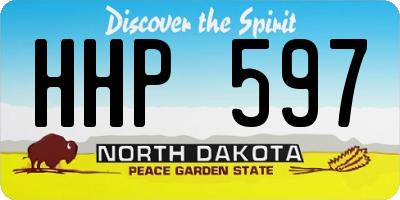 ND license plate HHP597