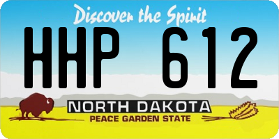 ND license plate HHP612