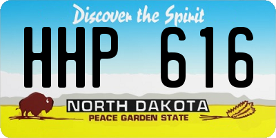 ND license plate HHP616