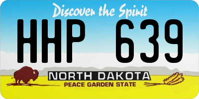 ND license plate HHP639