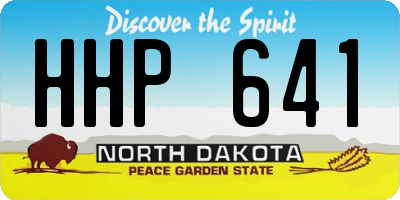 ND license plate HHP641