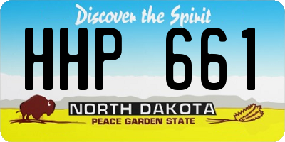 ND license plate HHP661