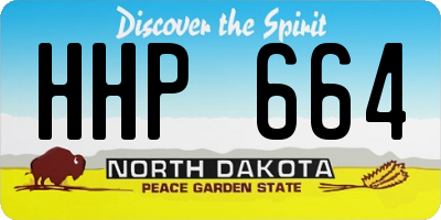 ND license plate HHP664