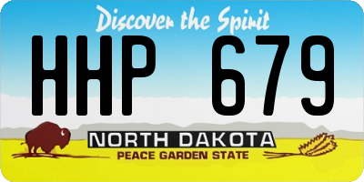 ND license plate HHP679