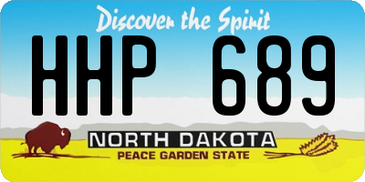 ND license plate HHP689