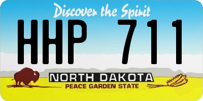 ND license plate HHP711