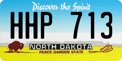 ND license plate HHP713