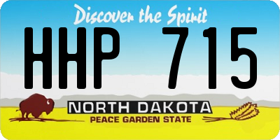ND license plate HHP715