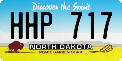 ND license plate HHP717