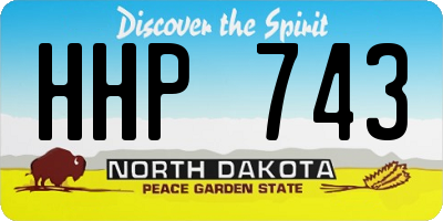 ND license plate HHP743