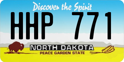 ND license plate HHP771
