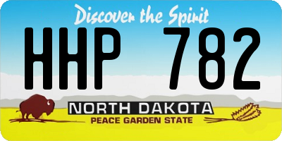ND license plate HHP782