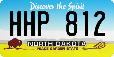 ND license plate HHP812