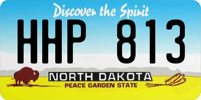 ND license plate HHP813