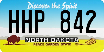 ND license plate HHP842