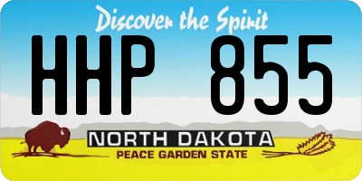 ND license plate HHP855