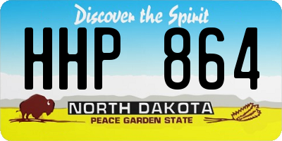 ND license plate HHP864