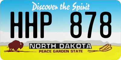 ND license plate HHP878