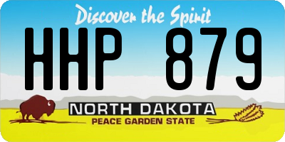 ND license plate HHP879