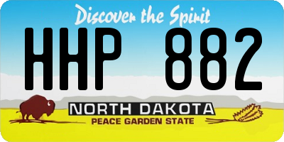 ND license plate HHP882